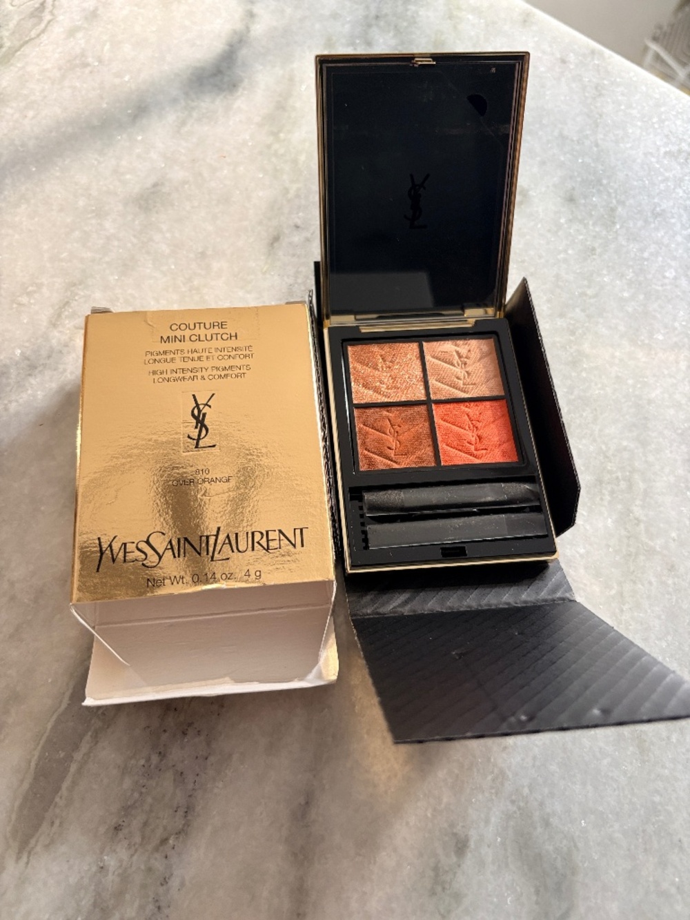 Yves Sain Laurent Couture Mini Clutch Eyeshadow .